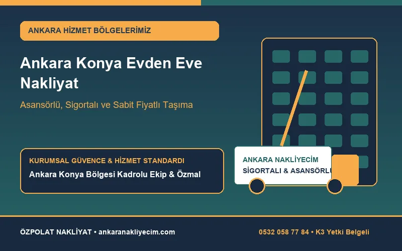 Ankara - Konya Evden Eve Nakliyat