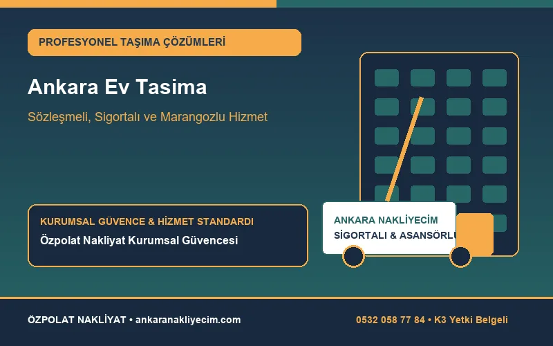 Ankara Evden Eve Nakliyat & Marangozlu, Sigortalı Ev Taşıma